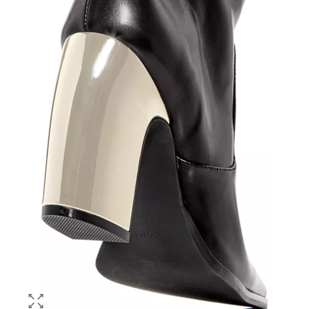 AQUA‎ BLACK NAPPA PU BOOTS - Picture 5 of 6